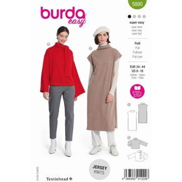 Burda patroon 5880 maat 34 t/m 44