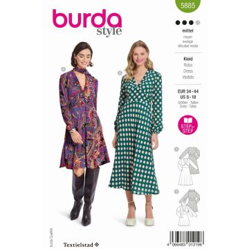 Burda patroon 5885 maat 34 t/m 44