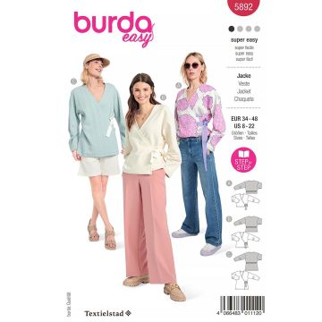 Burda patroon 5892 maat 34 t/m 48