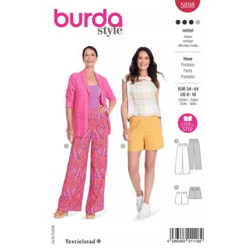 Burda patroon 5898 maat 34 t/m 44