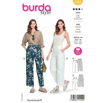 Burda patroon 5902 maat 34 t/m 44