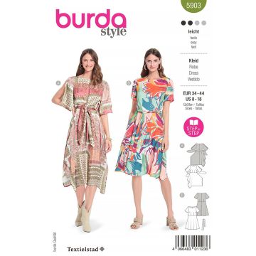 Burda patroon 5903 maat 34 t/m 44
