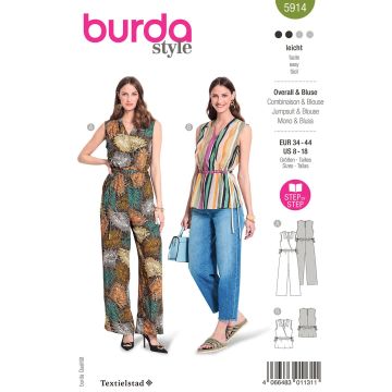 Burda patroon 5914 maat 34 t/m 44