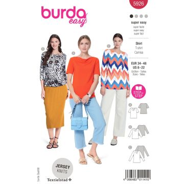 Burda patroon 5926 maat 34 t/m 48