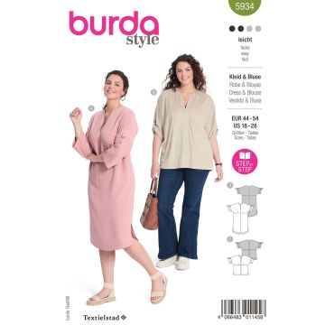 Burda patroon 5934 maat 44 t/m 54