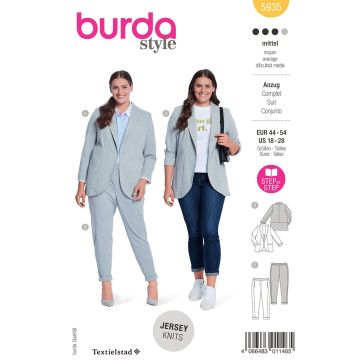 Burda patroon 5935 maat 44 t/m 54