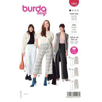 Burda patroon 5960 maat 34 t/m 48