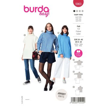 Burda patroon 5963 maat 34 t/m 48