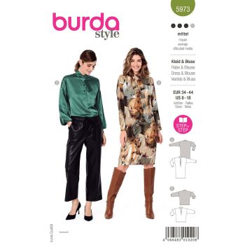 Burda patroon 5973 maat 34 t/m 44