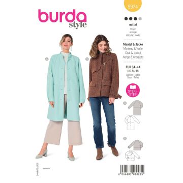 Burda patroon 5974 maat 34 t/m 44