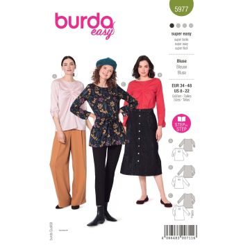 Burda patroon 5977 maat 34 t/m 48