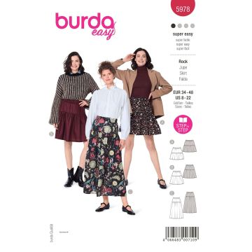 Burda patroon 5978 maat 34 t/m 48