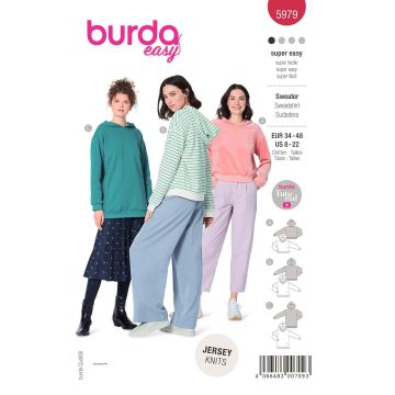 Burda patroon 5979 maat 34 t/m 48