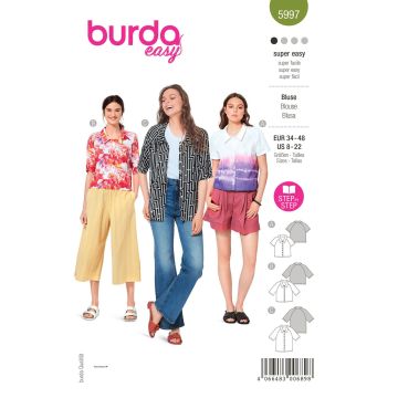Burda patroon 5997 maat 34 t/m 48