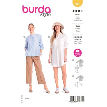 Burda patroon 6001 maat 34 t/m 44