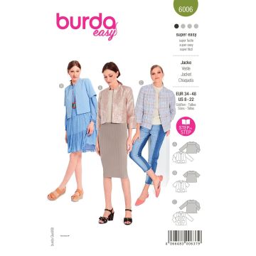 Burda patroon 6006 maat 34 t/m 48