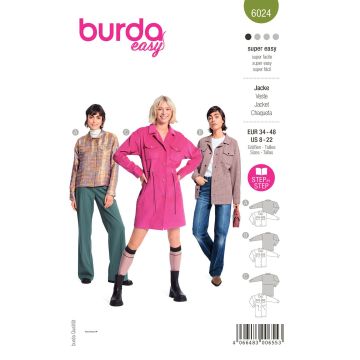 Burda patroon 6024 maat 34 t/m 48
