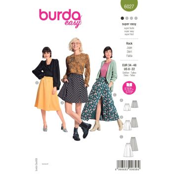 Burda patroon 6027 maat 34 t/m 48