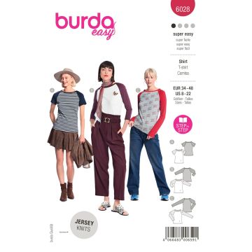 Burda patroon 6028 maat 34 t/m 48