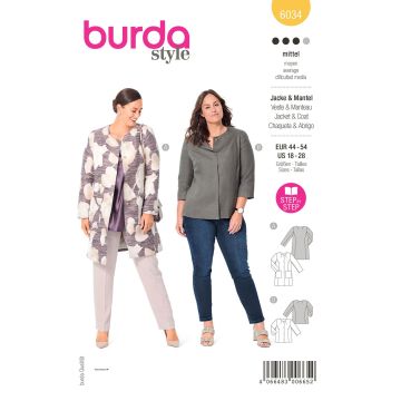 Burda patroon 6034 maat 44 t/m 54