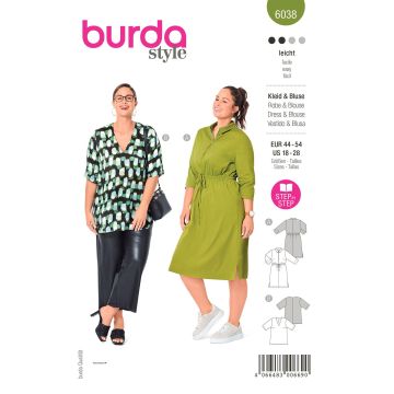 Burda patroon 6038 maat 44 t/m 54