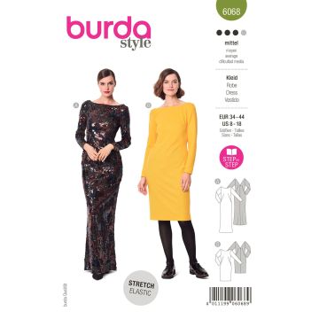 Burda patroon 6068 maat 34 t/m 44