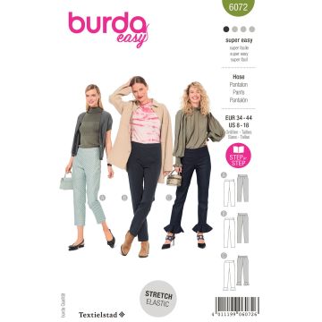 Burda patroon 6072 maat 34 t/m 44
