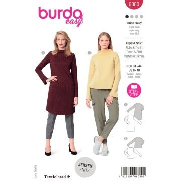 Burda patroon 6080 maat 34 t/m 44