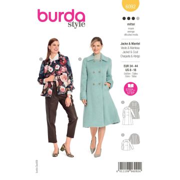 Burda patroon 6092 maat 34 t/m 44