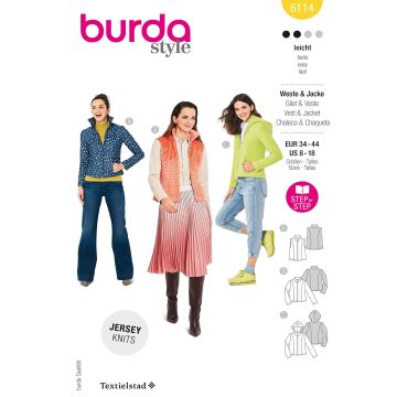 Burda patroon 6114 maat 34 t/m 44