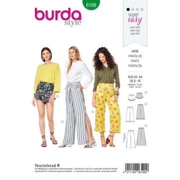 Burda patroon 6199 maat 34 t/m 44