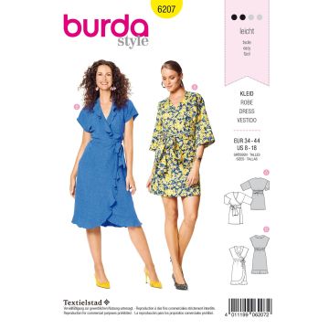 Burda patroon 6207 maat 34 t/m 44