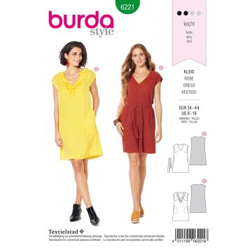 Burda patroon 6221 maat 34 t/m 44