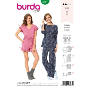 Burda patroon 6261 maat 34 t/m 44