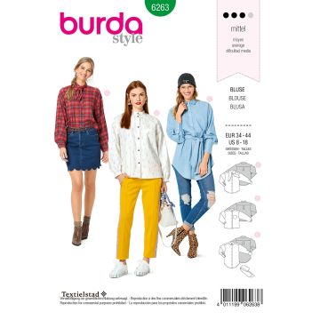 Burda patroon 6263 maat 34 t/m 44