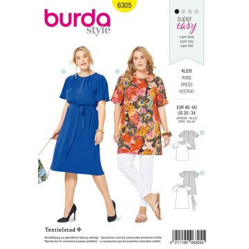 Burda patroon 6305 maat 46 t/m 60