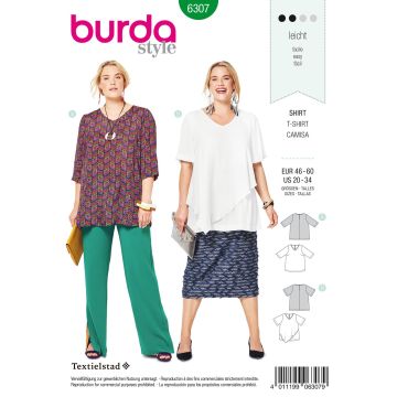 Burda patroon 6307 maat 46 t/m 60