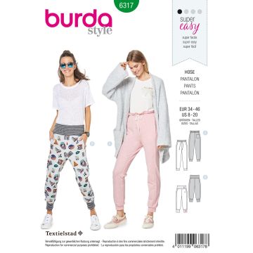 Burda patroon 6317 maat 34 t/m 46