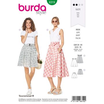 Burda patroon 6319 maat 34 t/m 44