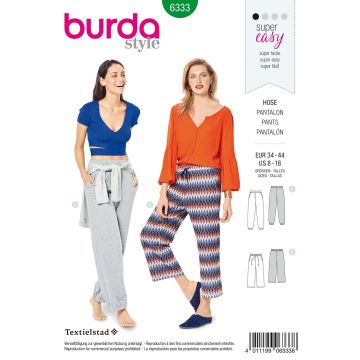 Burda patroon 6333 maat 34 t/m 44