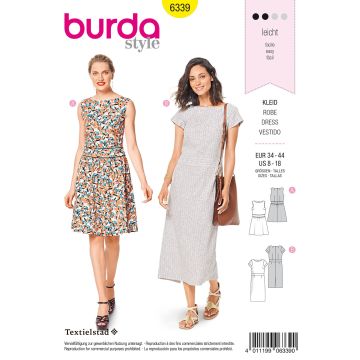 Burda patroon 6339 maat 34 t/m 44