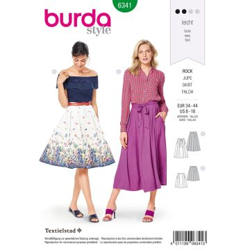Burda patroon 6341 maat 34 t/m 44