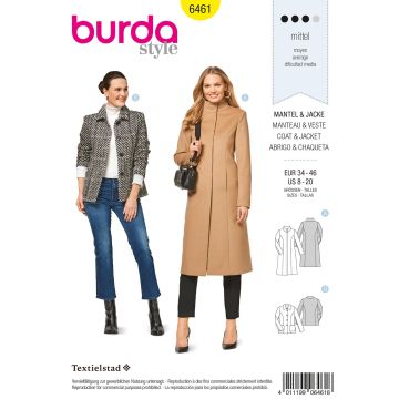 Burda patroon 6461 maat 34 t/m 46