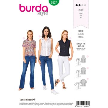 Burda patroon 6527 maat 34 t/m 46