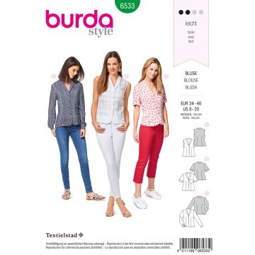 Burda patroon 6533 maat 34 t/m 46