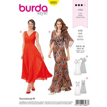 Burda patroon 6583 maat 34 t/m 46