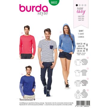 Burda patroon 6602 maat 32 t/m 56