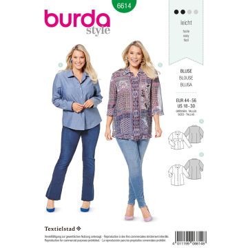 Burda patroon 6614 maat 44 t/m 56