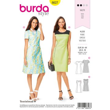 Burda patroon 6627 maat 34 t/m 44