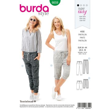 Burda patroon 6659 maat 34 t/m 44